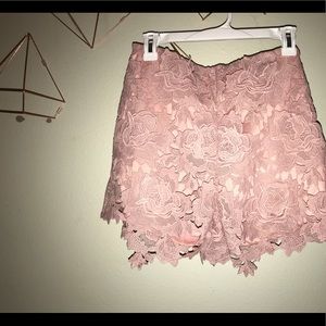 Boutique blush pink shorts